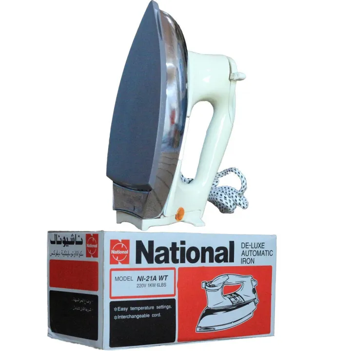 ✅National NI-21A WT 220V 1KW 6LBS Du- LUXE Automatic National IRON