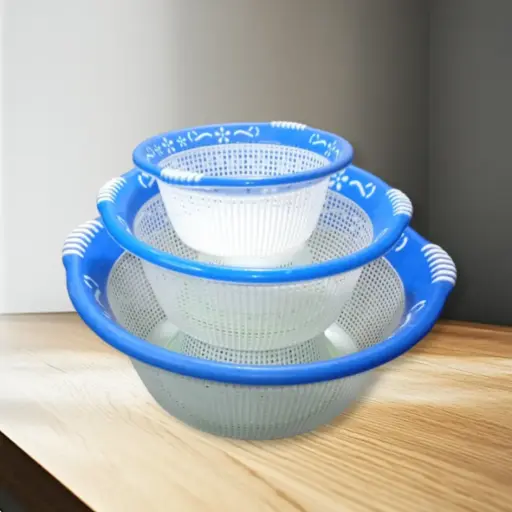 Large Size Fruit Tokri Plastic 3pcs