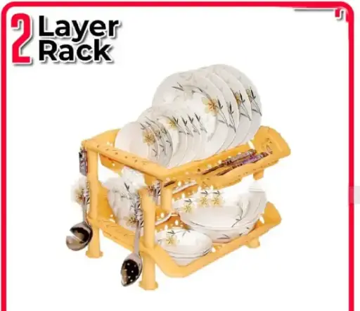 ✅2 Layer Super Plate Rack For Kitchen Utensils | Dish Drying Rack